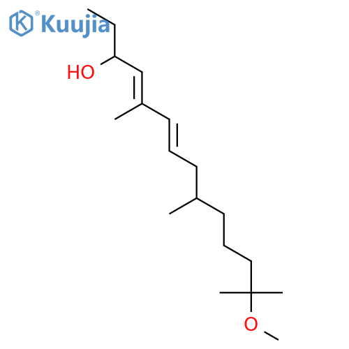 4,6-Tetradecadien-3-ol, 13-methoxy-5,9,13-trimethyl- structure
