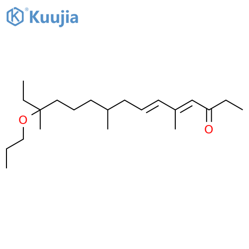 4,6-PENTADECADIEN-3-ONE, 5,9,13-TRIMETHYL-13-PROPOXY- structure