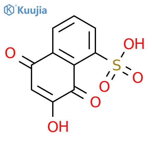 1-NAPHTHALENESULFONIC ACID, 5,8-DIHYDRO-7-HYDROXY-5,8-DIOXO- structure