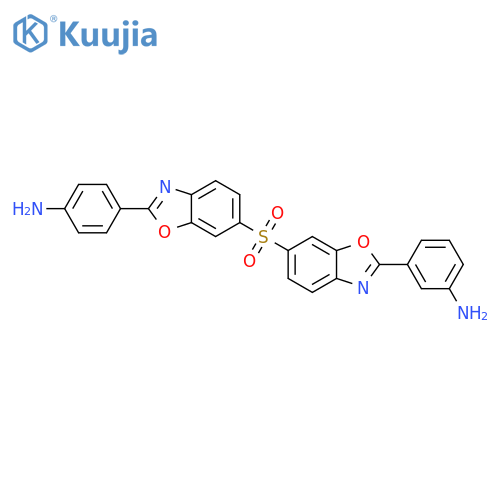 Benzenamine,3-[6-[[2-(4-aminophenyl)-6-benzoxazolyl]sulfonyl]-2-benzoxazolyl]- structure