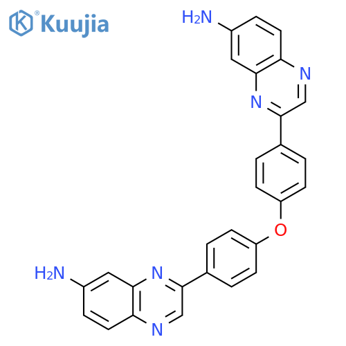 6-Quinoxalinamine, 3,3'-(oxydi-4,1-phenylene)bis- structure