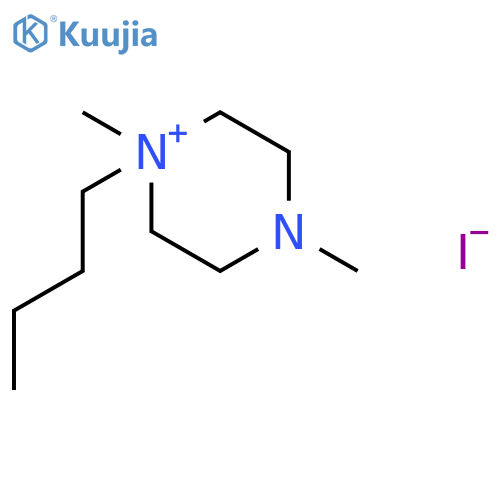 Piperazinium, 1-butyl-1,4-dimethyl-, iodide structure