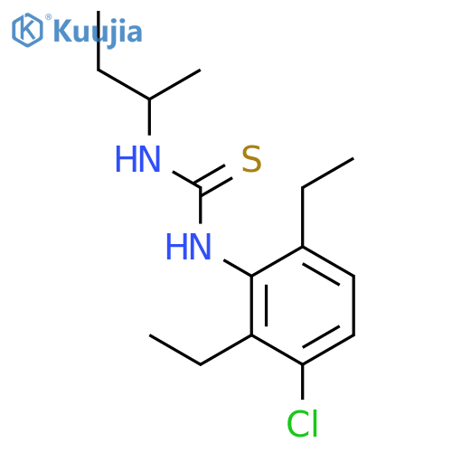 THIOUREA, N-(3-CHLORO-2,6-DIETHYLPHENYL)-N'-(1-METHYLPROPYL)- structure