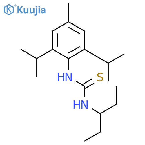 THIOUREA, N-(1-ETHYLPROPYL)-N'-[4-METHYL-2,6-BIS(1-METHYLETHYL)PHENYL]- structure