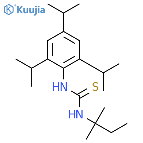 Thiourea, N-(1,1-dimethylpropyl)-N'-[2,4,6-tris(1-methylethyl)phenyl]- structure