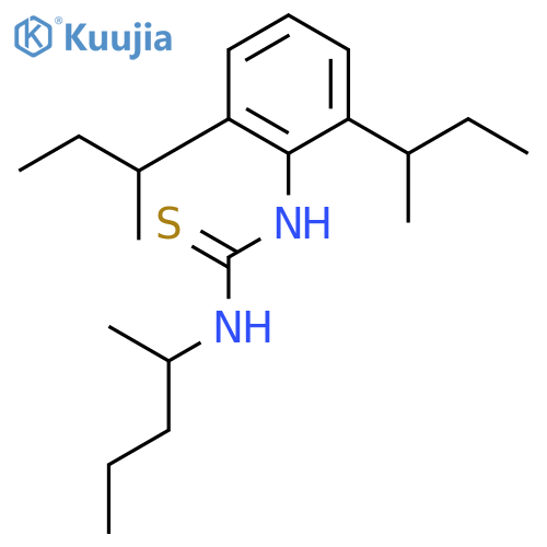 THIOUREA, N-[2,6-BIS(1-METHYLPROPYL)PHENYL]-N'-(1-METHYLBUTYL)- structure
