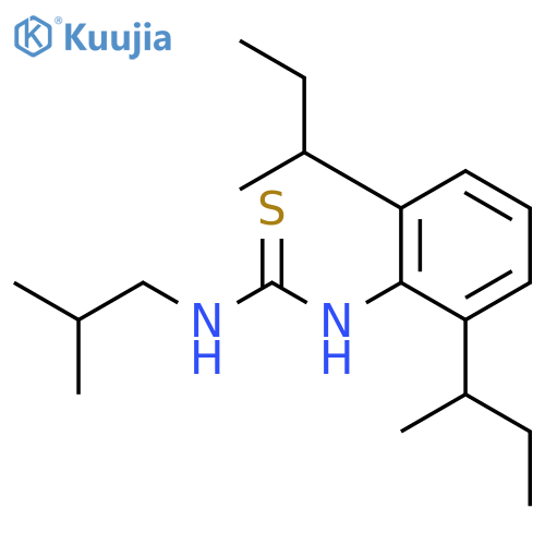 Thiourea, N-[2,6-bis(1-methylpropyl)phenyl]-N'-(2-methylpropyl)- structure