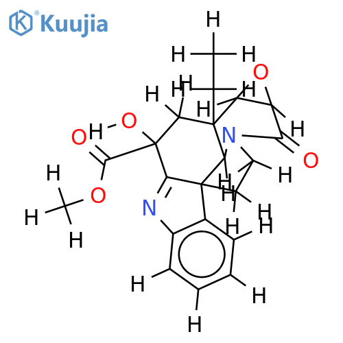 Methyl 1,2-didehydro-6,7-epoxy-3-hydroxy-8-oxoaspidospermidine-3-carboxylate structure