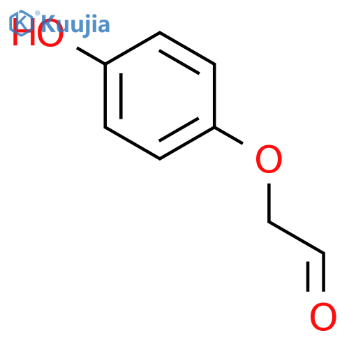 ACETALDEHYDE, (4-HYDROXYPHENOXY)- structure
