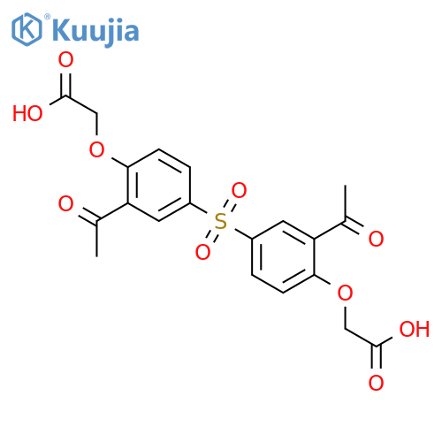 ACETIC ACID, 2,2'-[SULFONYLBIS[(2-ACETYL-4,1-PHENYLENE)OXY]]BIS- structure
