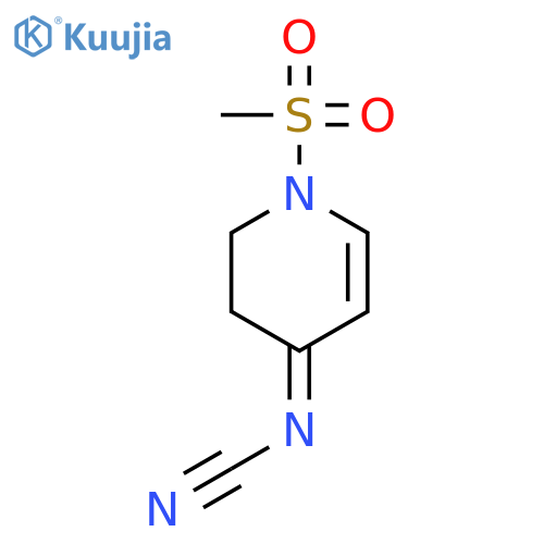 4(1H)-PYRIDINIMINE, N-CYANO-2,3-DIHYDRO-1-(METHYLSULFONYL)-, (Z)- structure