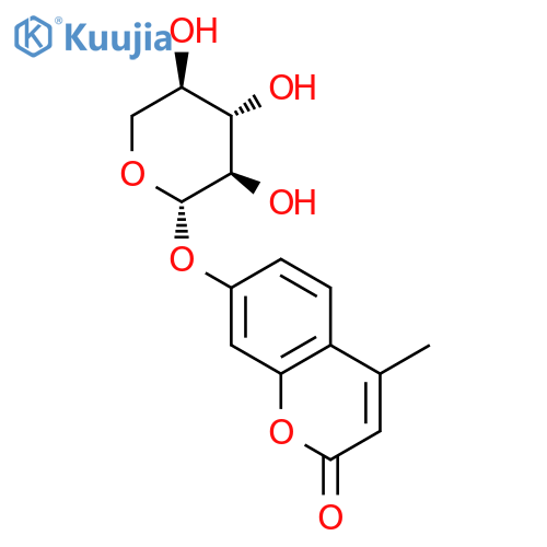 4-Methylumbelliferyl-β-D-xylopyranoside structure