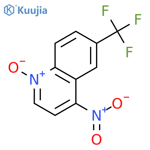 Quinoline, 4-nitro-6-(trifluoromethyl)-, 1-oxide structure