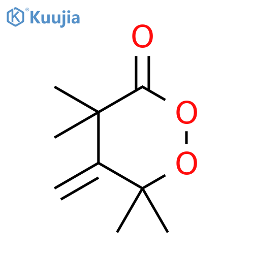 1,2-Dioxan-3-one, 4,4,6,6-tetramethyl-5-methylene- structure