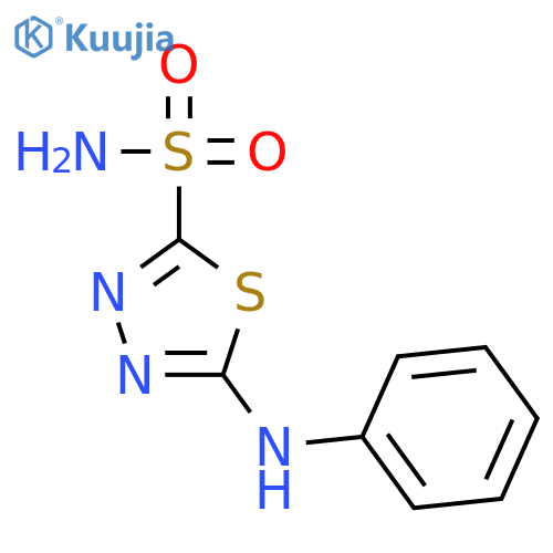 5-Anilino-1,3,4-thiadiazole-2-sulfonamide structure