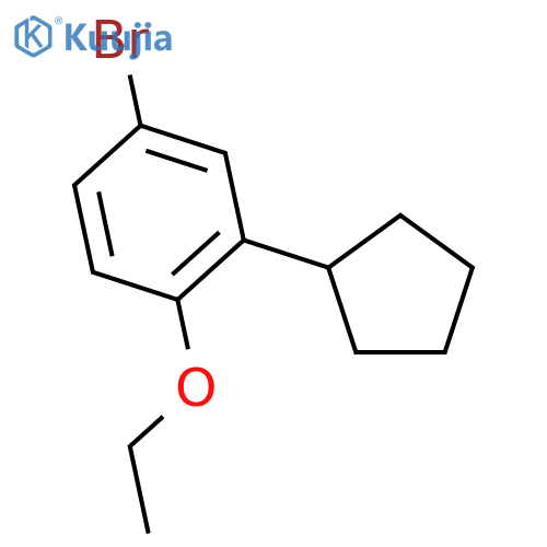 Benzene, 4-bromo-2-cyclopentyl-1-ethoxy- structure