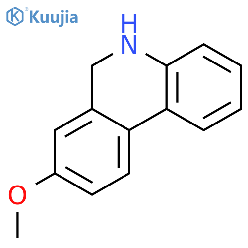 PHENANTHRIDINE, 5,6-DIHYDRO-8-METHOXY- structure
