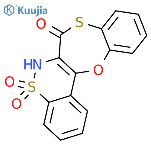 6H,7H-[1,5]BENZOXATHIEPINO[3,2-C][1,2]BENZOTHIAZIN-7-ONE, 5,5-DIOXIDE structure