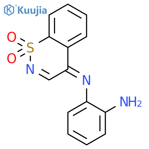 1,2-Benzenediamine, N-(1,1-dioxido-4H-1,2-benzothiazin-4-ylidene)- structure
