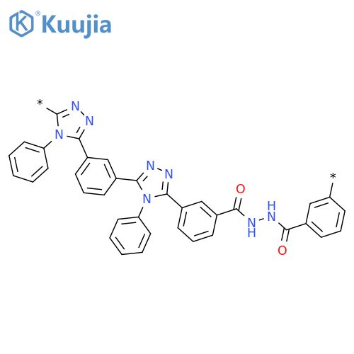 Poly[(4-phenyl-4H-1,2,4-triazole-3,5-diyl)-1,3-phenylene(4-phenyl-4H-1,2,4-triazole-3,5-diyl)-1,3-phenylenecarbonylhydrazocarbonyl-1,3-phenylene] structure