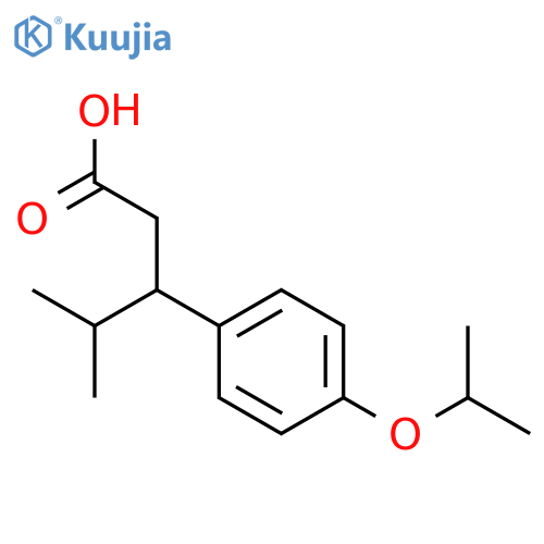3-(4-Isopropoxy-phenyl)-4-methyl-pentanoic acid structure