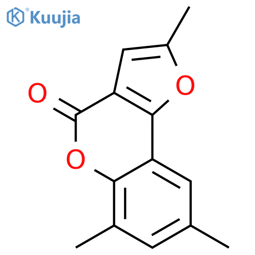 4H-Furo[3,2-c][1]benzopyran-4-one, 2,6,8-trimethyl- structure