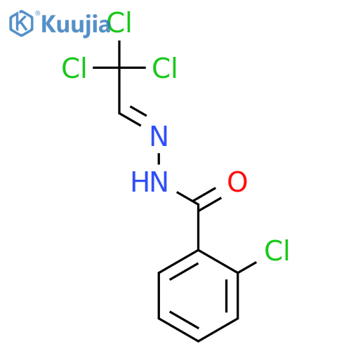 BENZOIC ACID, 2-CHLORO-, (2,2,2-TRICHLOROETHYLIDENE)HYDRAZIDE structure