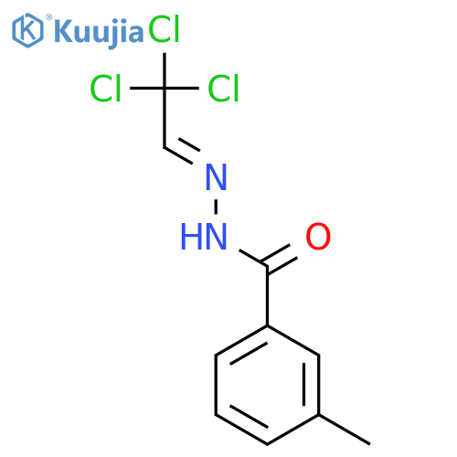 Benzoic acid, 3-methyl-, (2,2,2-trichloroethylidene)hydrazide structure