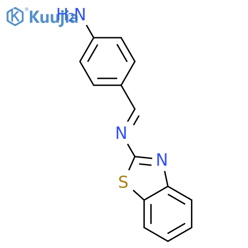 2-BENZOTHIAZOLAMINE, N-[(4-AMINOPHENYL)METHYLENE]- structure