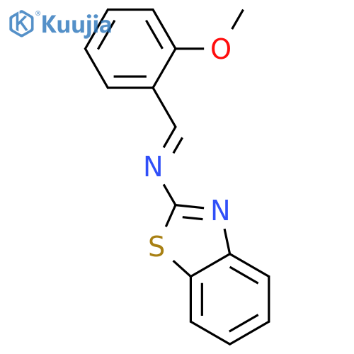 2-Benzothiazolamine, N-[(2-methoxyphenyl)methylene]- structure