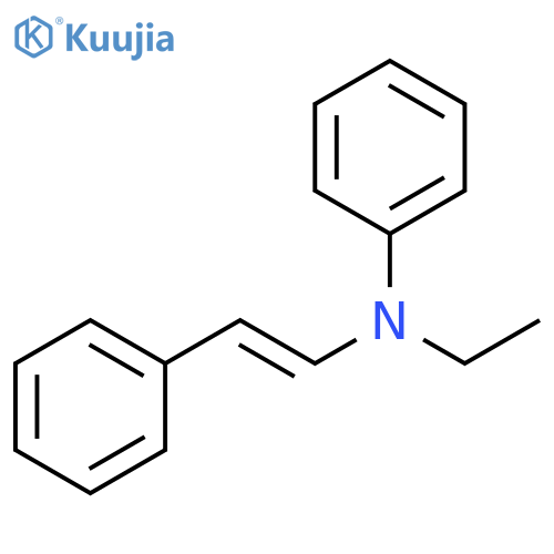 Benzenamine, N-ethyl-N-[(1E)-2-phenylethenyl]- structure