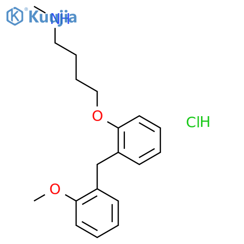 4-[2-(2-methoxybenzyl)phenoxy]-N-methylbutan-1-amine hydrochloride structure