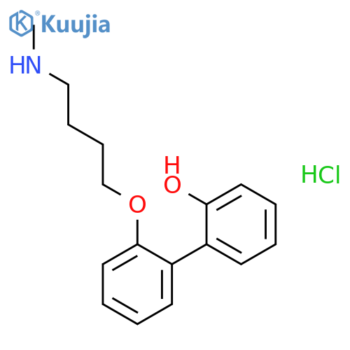 [1,1'-BIPHENYL]-2-OL, 2'-[4-(METHYLAMINO)BUTOXY]-, HYDROCHLORIDE structure