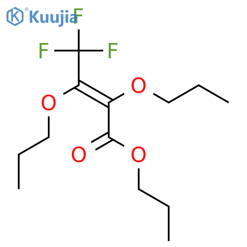 2-Butenoic acid, 4,4,4-trifluoro-2,3-dipropoxy-, propyl ester structure