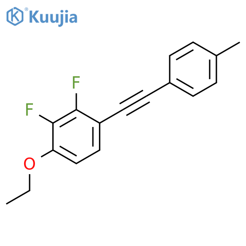 Benzene, 1-ethoxy-2,3-difluoro-4-[(4-methylphenyl)ethynyl]- structure
