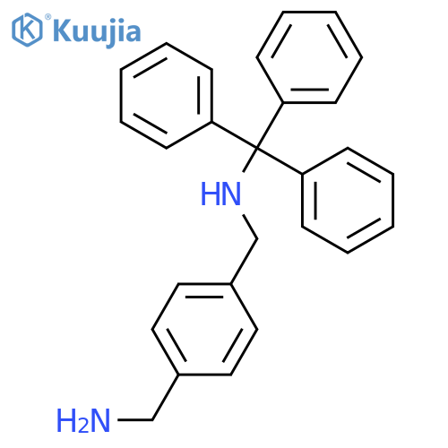 1,4-Benzenedimethanamine, N-(triphenylmethyl)- structure