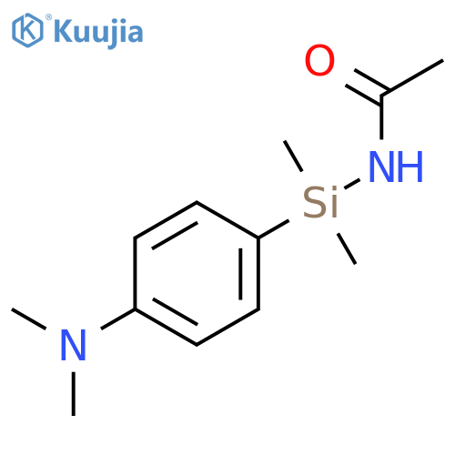 Acetamide, N-[[4-(dimethylamino)phenyl]dimethylsilyl]- structure