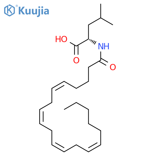 L-LEUCINE, N-[(5Z,8Z,11Z,14Z)-1-OXO-5,8,11,14-EICOSATETRAENYL]- structure