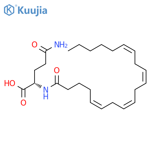 L-GLUTAMINE, N2-[(5Z,8Z,11Z,14Z)-1-OXO-5,8,11,14-EICOSATETRAENYL]- structure