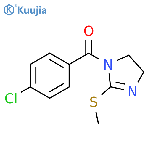 1-(4-chlorobenzoyl)-2-(methylsulfanyl)-4,5-dihydro-1H-imidazole structure