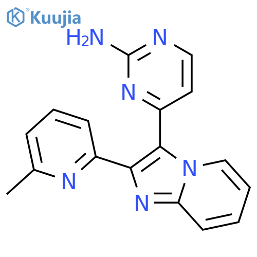2-Pyrimidinamine, 4-[2-(6-methyl-2-pyridinyl)imidazo[1,2-a]pyridin-3-yl]- structure