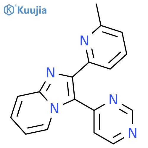 IMIDAZO[1,2-A]PYRIDINE, 2-(6-METHYL-2-PYRIDINYL)-3-(4-PYRIMIDINYL)- structure