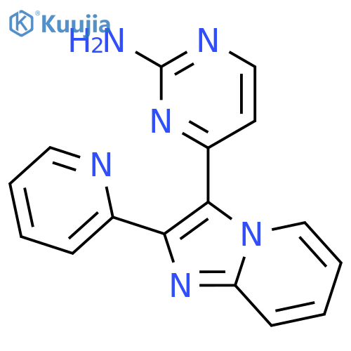 2-PYRIMIDINAMINE, 4-[2-(2-PYRIDINYL)IMIDAZO[1,2-A]PYRIDIN-3-YL]- structure