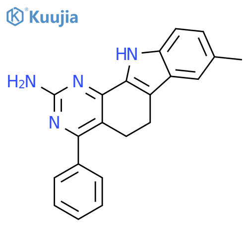 5H-PYRIMIDO[4,5-A]CARBAZOL-2-AMINE, 6,11-DIHYDRO-8-METHYL-4-PHENYL- structure