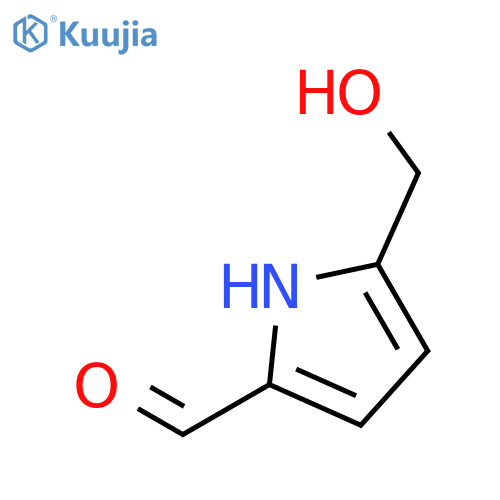5-(Hydroxymethyl)-1H-pyrrole-2-carbaldehyde structure