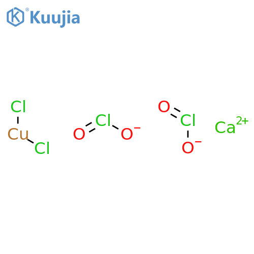 Calcium chlorite--dichlorocopper (1/2/1) structure