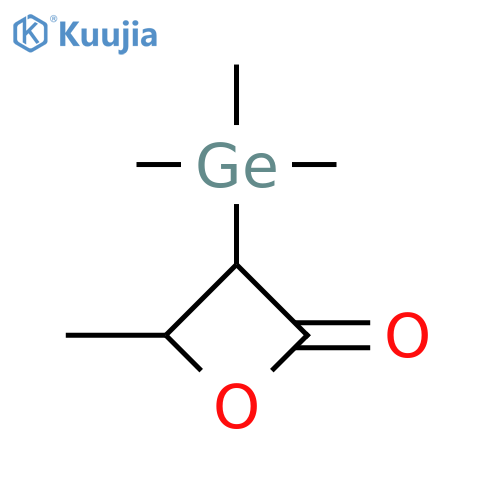 2-Oxetanone, 4-methyl-3-(trimethylgermyl)-, cis- structure