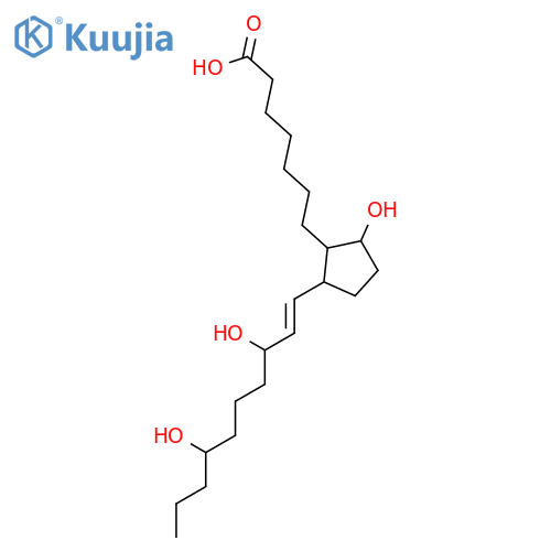 CYCLOPENTANEHEPTANOIC ACID, 2-(3,7-DIHYDROXY-1-DECENYL)-5-HYDROXY- structure