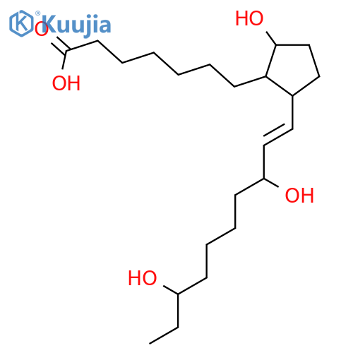 Cyclopentaneheptanoic acid, 2-(3,8-dihydroxy-1-decenyl)-5-hydroxy- structure