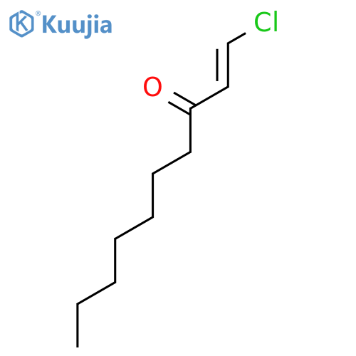 1-Decen-3-one, 1-chloro-, (E)- structure